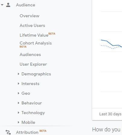 audiencia google analytics