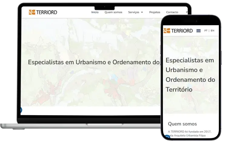 terriord website redesign