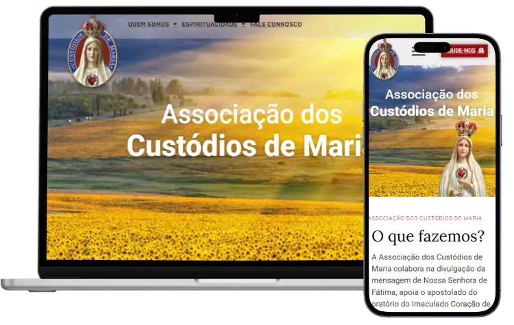 desenvolvimento website custodiosdemaria.pt por GOODI SITES