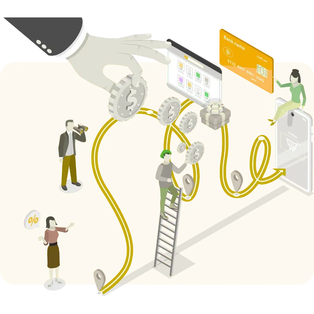 jornada de conversão do website ou da página web