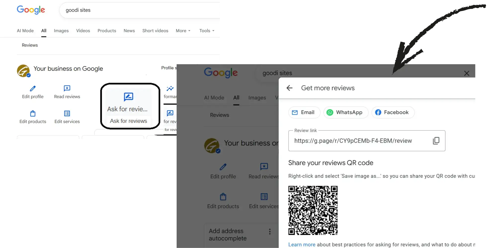 como pedir a avaliação no google business profile