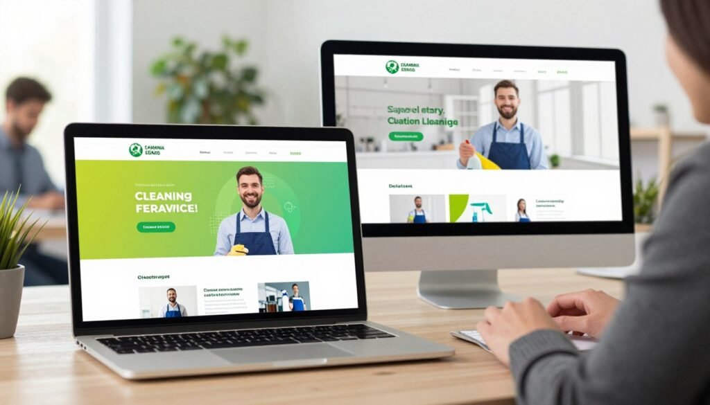 design responsivo para empresas de limpeza