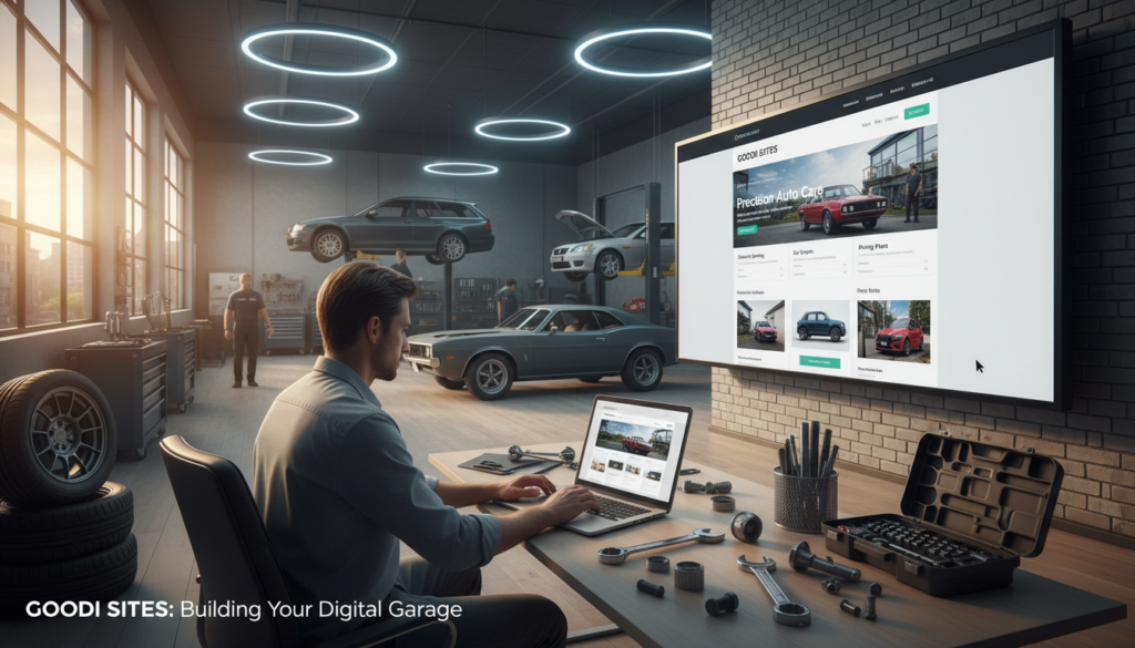 processo criação site oficina automóvel