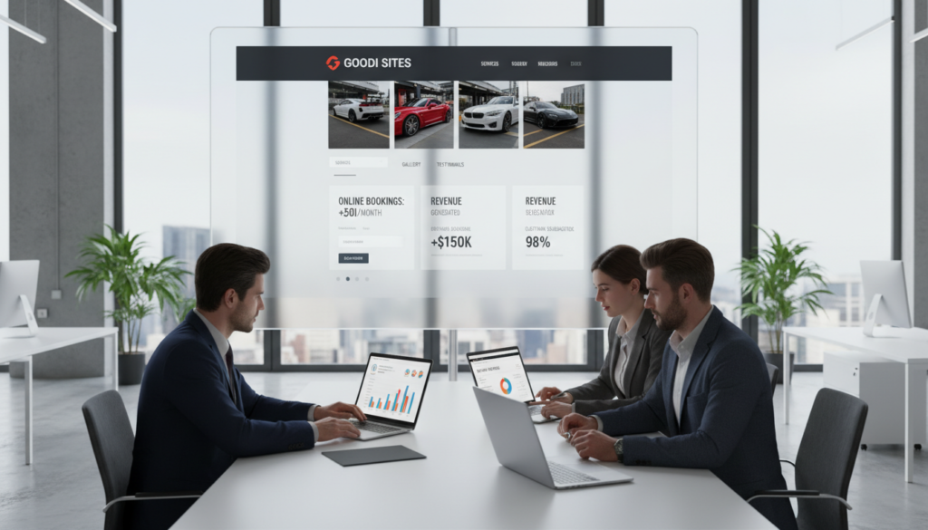 resultados comerciais mensuráveis site profissional